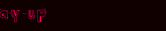 this-way-UP.ttf类型，T字母英文