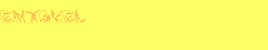 three_tentakel.ttf类型，T字母英文