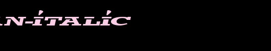 trigan-Italic.ttf类型，T字母英文