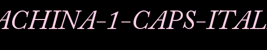 tsp-machina-1-caps-Italic.ttf类型，T字母英文