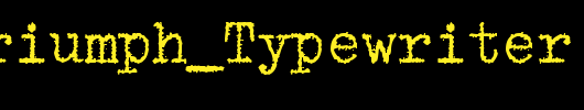 zai_Triumph_Typewriter_英文字体