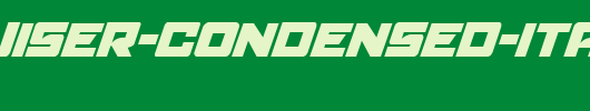 Aircruiser-Condensed-Italic