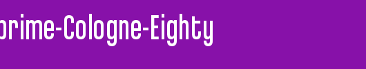 Chalet-Comprime-Cologne-Eighty_英文字体
