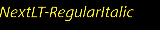 FrutigerNextLT-RegularItalic_英文字体