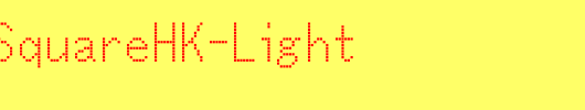 MBitmapSquareHK-Light_其他字体