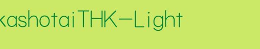 MHGKyokashotaiTHK-Light_其他字体