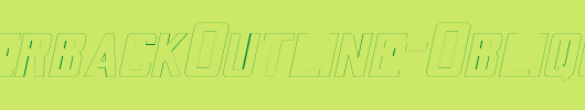 QuarterbackOutline-Oblique_英文字体