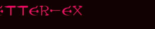 RedLetter-Ex.ttf 好看的英文字体