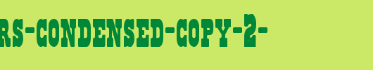 Regulators-Condensed-copy-2-.ttf 好看的英文字体
