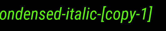 Roboto-Condensed-Italic-[copy-1].ttf 好看的英文字体