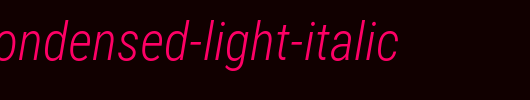 Roboto-Condensed-Light-Italic.ttf 好看的英文字体