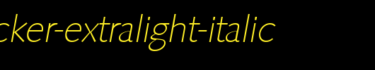 RogerBecker-ExtraLight-Italic.ttf 好看的英文字体