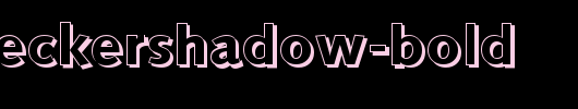 RogerBeckerShadow-Bold.ttf 好看的英文字体
