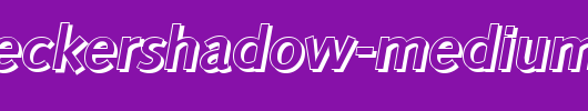 RogerBeckerShadow-Medium-Italic.ttf 好看的英文字体