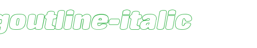 RollingOutline-Italic.ttf 好看的英文字体