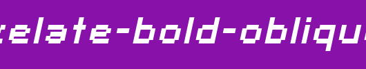 SF-Pixelate-Bold-Oblique_英文字体
