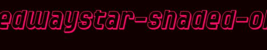 SF-Speedwaystar-Shaded-Oblique-copy-1-.ttf是一款不错的英文字体下载
