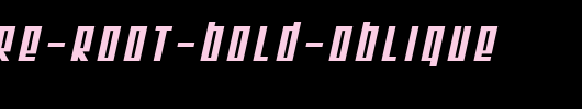 SF-Square-Root-Bold-Oblique.ttf是一款不错的英文字体下载