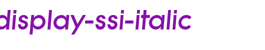 Sabor-Display-SSi-Italic.ttf是一款不错的英文字体下载