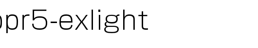 日本外字集字体系列ShinGoPr5-ExLight.otf