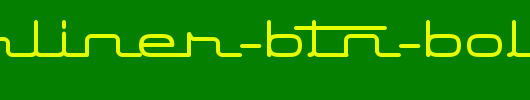 Starliner-BTN-Bold.ttf是一款不错的英文字体下载