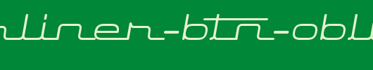 Starliner-BTN-Oblique.ttf是一款不错的英文字体下载