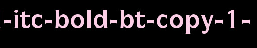 Symbol-ITC-Bold-BT-copy-1-.ttf是一款不错的英文字体下载