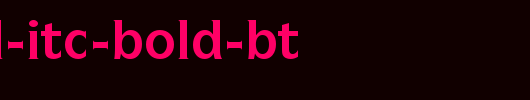 Symbol-ITC-Bold-BT.ttf是一款不错的英文字体下载