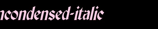 ThorntonCondensed-Italic.ttf类型，T字母英文