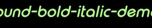 Typo-Round-Bold-Italic-Demo.otf类型，T字母英文