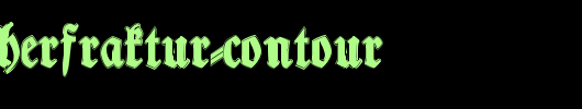 TypographerFraktur-Contour.ttf类型，T字母英文