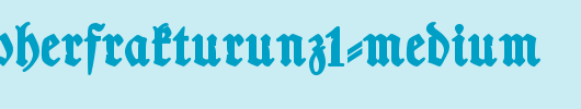 TypographerFrakturUNZ1-Medium.ttf类型，T字母英文
